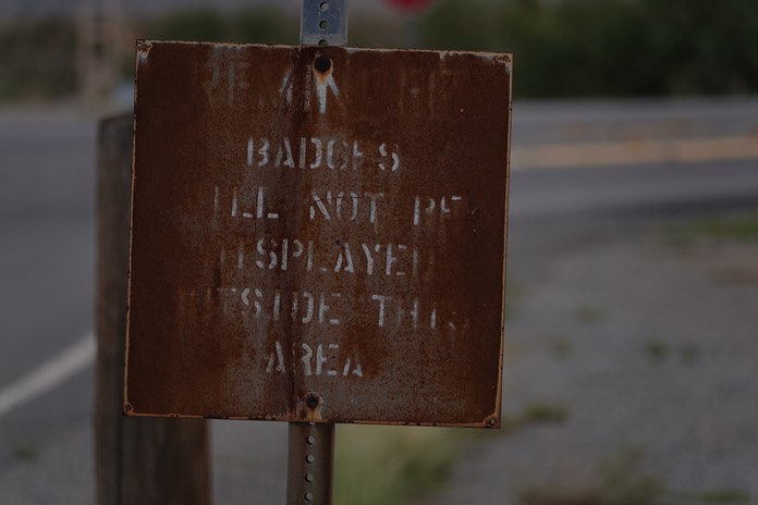 Security Sign, White Sands Missile Range